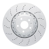 Dynamic Friction 2018-2025 Audi RS5 Front Drilled Hi-Carbon Alloy Geomet Coated Rotor by Dynamic Friction Company 920-73078A