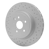 Dynamic Friction 2008-2014 Lexus IS F Rear Drilled Hi-Carbon Alloy Geomet Coated Rotor (345x28 Vented) by Dynamic Friction Company 920-75025
