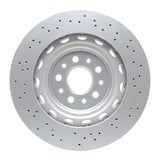 Dynamic Friction 2014-2024 Maserati Ghibli Front Drilled Hi-Carbon Alloy Geomet Coated Rotor (360x32 Vented) by Dynamic Friction Company 920-79004