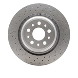 Dynamic Friction 2014-2022 Maserati Quattroporte Rear Drilled Hi-Carbon Alloy Geomet Coated Rotor (350x28 Vented) by Dynamic Friction Company 920-79008