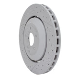 Dynamic Friction 2006-2011 Mercedes-Benz SLK55 AMG Front Drilled and Slotted Hi-Carbon Alloy Geomet Coated Rotor (361x32 Vented) by Dynamic Friction Company 930-63080