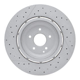 Dynamic Friction 2006-2011 Mercedes-Benz SLK55 AMG Front Drilled and Slotted Hi-Carbon Alloy Geomet Coated Rotor (361x32 Vented) by Dynamic Friction Company 930-63080