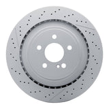 Dynamic Friction 2010-2018 Mercedes-Benz E63 AMG S Rear Drilled and Slotted Hi-Carbon Alloy Geomet Coated Rotor (360x26 Vented) by Dynamic Friction Company 930-63094