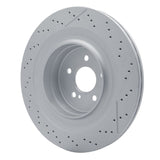 Dynamic Friction 2010-2018 Mercedes-Benz E63 AMG S Rear Drilled and Slotted Hi-Carbon Alloy Geomet Coated Rotor (360x26 Vented) by Dynamic Friction Company 930-63094