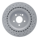 Dynamic Friction 2012-2020 Mercedes-Benz SLC43 AMG Rear Drilled and Slotted Hi-Carbon Alloy Geomet Coated Rotor (330x22 Vented) by Dynamic Friction Company 930-63101