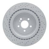 Dynamic Friction 2013-2023 Mercedes-Benz SL63 AMG Rear Drilled and Slotted Hi-Carbon Alloy Geomet Coated Rotor (360x26 Vented) by Dynamic Friction Company 930-63104
