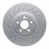 Dynamic Friction 2014-2019 Mercedes-Benz GLA45 AMG Front Drilled and Slotted Hi-Carbon Alloy Geomet Coated Rotor (350x32 Vented) by Dynamic Friction Company 930-63151