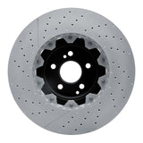 Dynamic Friction 2007-2025 Mercedes-Benz E63 AMG Front Drilled and Slotted Hi-Carbon Alloy Geomet Coated Rotor (360x36 Vented) by Dynamic Friction Company 930-63164A