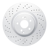 Dynamic Friction 2018-2025 Mercedes-Benz E63 AMG S Rear Drilled and Slotted Hi-Carbon Alloy Geomet Coated Rotor (360x26 Vented) by Dynamic Friction Company 930-63179