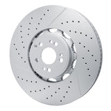 Dynamic Friction 2021-2025 Mercedes-Benz Gle63 AMG S Front Drilled & Slotted Hi-Carbon Alloy GEOMET Coated Rotor by Dynamic Friction Company 930-63191