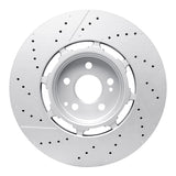 Dynamic Friction 2021-2025 Mercedes-Benz Gle63 AMG S Suv Rear Drilled & Slotted Hi-Carbon Alloy GEOMET Coated Rotor by Dynamic Friction Company 930-63194