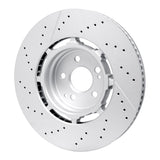 Dynamic Friction 2021-2025 Mercedes-Benz Gle63 AMG S Suv Rear Drilled & Slotted Hi-Carbon Alloy GEOMET Coated Rotor by Dynamic Friction Company 930-63194