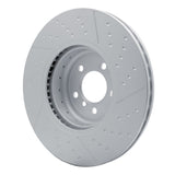 Dynamic Friction 2013-2020 BMW 435i Front Hi-Carbon Alloy Geomet Coated Rotor - Dimpled and Slotted by Dynamic Friction Company 940-31112A