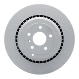 Dynamic Friction 2007-2011 Mercedes-Benz ML63 AMG Rear Dimpled Hi-Carbon Alloy Geomet Coated Rotor (364x26 Vented) by Dynamic Friction Company 950-63133