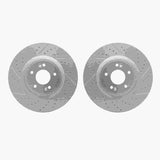 R1 Concepts 10-16 Hyundai Genesis Coupe Front Drilled & Slotted Carbon Coated Brake Rotor Set by R1 Concepts RNC-WBPN1-03014