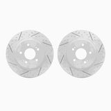 R1 Concepts 19-25 Hyundai Palisade Rear Drilled & Slotted Carbon Coated Brake Rotor Set by R1 Concepts RNC-WBPN1-03042