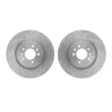 R1 Concepts 06-17 Land Rover Range Rover Front Drilled & Slotted Carbon Coated Brake Rotor Set by R1 Concepts RNC-WBPN1-11002