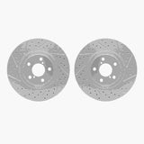R1 Concepts 04-25 ScIon FR-S Front Drilled & Slotted Carbon Coated Brake Rotor Set by R1 Concepts RNC-WBPN1-13002