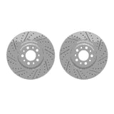 R1 Concepts 17-25 Alfa Romeo Giulia Front Drilled & Slotted Carbon Coated Brake Rotor Set by R1 Concepts RNC-WBPN1-16002