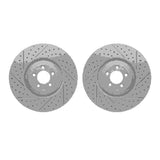 R1 Concepts 10-24 Jaguar XF Front Drilled & Slotted Carbon Coated Brake Rotor Set by R1 Concepts RNC-WBPN1-20006