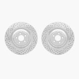 R1 Concepts 10-24 Jaguar XKR-S Rear Drilled & Slotted Carbon Coated Brake Rotor Set by R1 Concepts RNC-WBPN1-20022