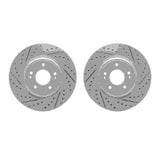 R1 Concepts 18-23 Genesis G70 Front Drilled & Slotted Carbon Coated Brake Rotor Set by R1 Concepts RNC-WBPN1-21001
