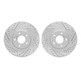 R1 Concepts 15-20 Kia Sorento Front Drilled & Slotted Carbon Coated Brake Rotor Set by R1 Concepts RNC-WBPN1-21013