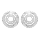 R1 Concepts 13-25 Hyundai Ioniq Rear Drilled & Slotted Carbon Coated Brake Rotor Set by R1 Concepts RNC-WBPN1-21020