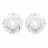 R1 Concepts 12-21 Tesla S Front Drilled & Slotted Carbon Coated Brake Rotor Set by R1 Concepts RNC-WBPN1-26000