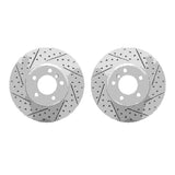 R1 Concepts 04-10 BMW 535i xDrive Front Drilled & Slotted Carbon Coated Brake Rotor Set by R1 Concepts RNC-WBPN1-31019