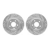 R1 Concepts 11-16 BMW 528i Front Drilled & Slotted Carbon Coated Brake Rotor Set by R1 Concepts RNC-WBPN1-31021
