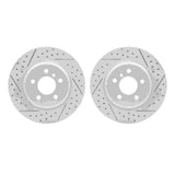 R1 Concepts 11-16 BMW 528i xDrive Rear Drilled & Slotted Carbon Coated Brake Rotor Set by R1 Concepts RNC-WBPN1-31076