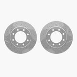 R1 Concepts 09-24 Dodge Ram 2500 Front Drilled & Slotted Carbon Coated Brake Rotor Set by R1 Concepts RNC-WBPN1-40031