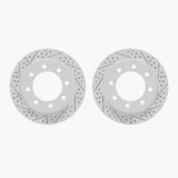 R1 Concepts 03-08 Dodge Ram 2500 Rear Drilled & Slotted Carbon Coated Brake Rotor Set by R1 Concepts RNC-WBPN1-40050