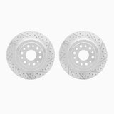 R1 Concepts 19-25 Ram 1500 Rear Drilled & Slotted Carbon Coated Brake Rotor Set by R1 Concepts RNC-WBPN1-40051