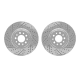 R1 Concepts 14-25 Alfa Romeo Tonale Front Drilled & Slotted Carbon Coated Brake Rotor Set by R1 Concepts RNC-WBPN1-42000