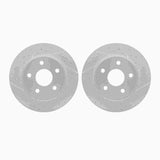 R1 Concepts 99-04 Jeep Grand Cherokee Front Drilled & Slotted Carbon Coated Brake Rotor Set by R1 Concepts RNC-WBPN1-42010