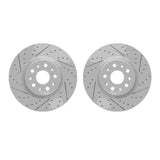 R1 Concepts 14-25 Cadillac CT6 Front Drilled & Slotted Carbon Coated Brake Rotor Set by R1 Concepts RNC-WBPN1-46008