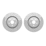 R1 Concepts 09-15 Cadillac CTS Front Drilled & Slotted Carbon Coated Brake Rotor Set by R1 Concepts RNC-WBPN1-46015