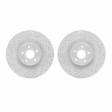 R1 Concepts 16-18 Ford Focus Front Drilled & Slotted Carbon Coated Brake Rotor Set by R1 Concepts RNC-WBPN1-54085