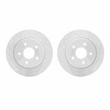 R1 Concepts 12-18 Ford Focus Rear Drilled & Slotted Carbon Coated Brake Rotor Set by R1 Concepts RNC-WBPN1-54160