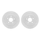 R1 Concepts 05-14 Ford Mustang Rear Drilled & Slotted Carbon Coated Brake Rotor Set by R1 Concepts RNC-WBPN1-54167
