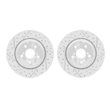 R1 Concepts 14-20 Acura MDX Front Drilled & Slotted Carbon Coated Brake Rotor Set by R1 Concepts RNC-WBPN1-58001