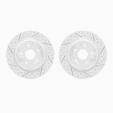 R1 Concepts 15-25 Acura TLX Rear Drilled & Slotted Carbon Coated Brake Rotor Set by R1 Concepts RNC-WBPN1-58020