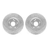 R1 Concepts 02-15 Acura CSX Front Drilled & Slotted Carbon Coated Brake Rotor Set by R1 Concepts RNC-WBPN1-59004