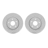R1 Concepts 13-22 Honda Accord Front Drilled & Slotted Carbon Coated Brake Rotor Set by R1 Concepts RNC-WBPN1-59016