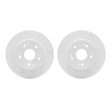 R1 Concepts 05-22 Acura ILX Rear Drilled & Slotted Carbon Coated Brake Rotor Set by R1 Concepts RNC-WBPN1-59034