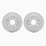 R1 Concepts 88-01 Acura Integra Rear Drilled & Slotted Carbon Coated Brake Rotor Set by R1 Concepts RNC-WBPN1-59035