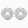 R1 Concepts 88-01 Acura Integra Rear Drilled & Slotted Carbon Coated Brake Rotor Set