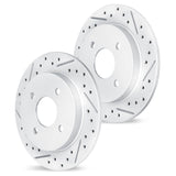 R1 Concepts 88-01 Acura Integra Rear Drilled & Slotted Carbon Coated Brake Rotor Set by R1 Concepts RNC-WBPN1-59035